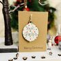 Personalised Grandpa Bauble Christmas Card Decoration, thumbnail 1 of 3
