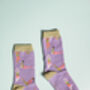 Yoga Green Bamboo Socks, thumbnail 3 of 4