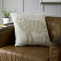 Ram Faux Cashmere Cushion, thumbnail 3 of 3