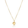 18ct Gold Plated Personalised Diamond Heart Locket, thumbnail 2 of 4