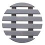 Round Wooden Plant Pot Caddy Grey Wheels Planter Stand, thumbnail 2 of 2