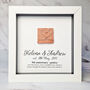 Personalised 9th Anniversary Gift Framed Pottery Heart, thumbnail 1 of 7