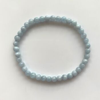 Dainty Aquamarine Crystal Bracelet For Calm, 3 of 5
