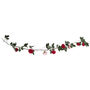 Valentines Foliage Rose Garland With String Lights, thumbnail 2 of 3