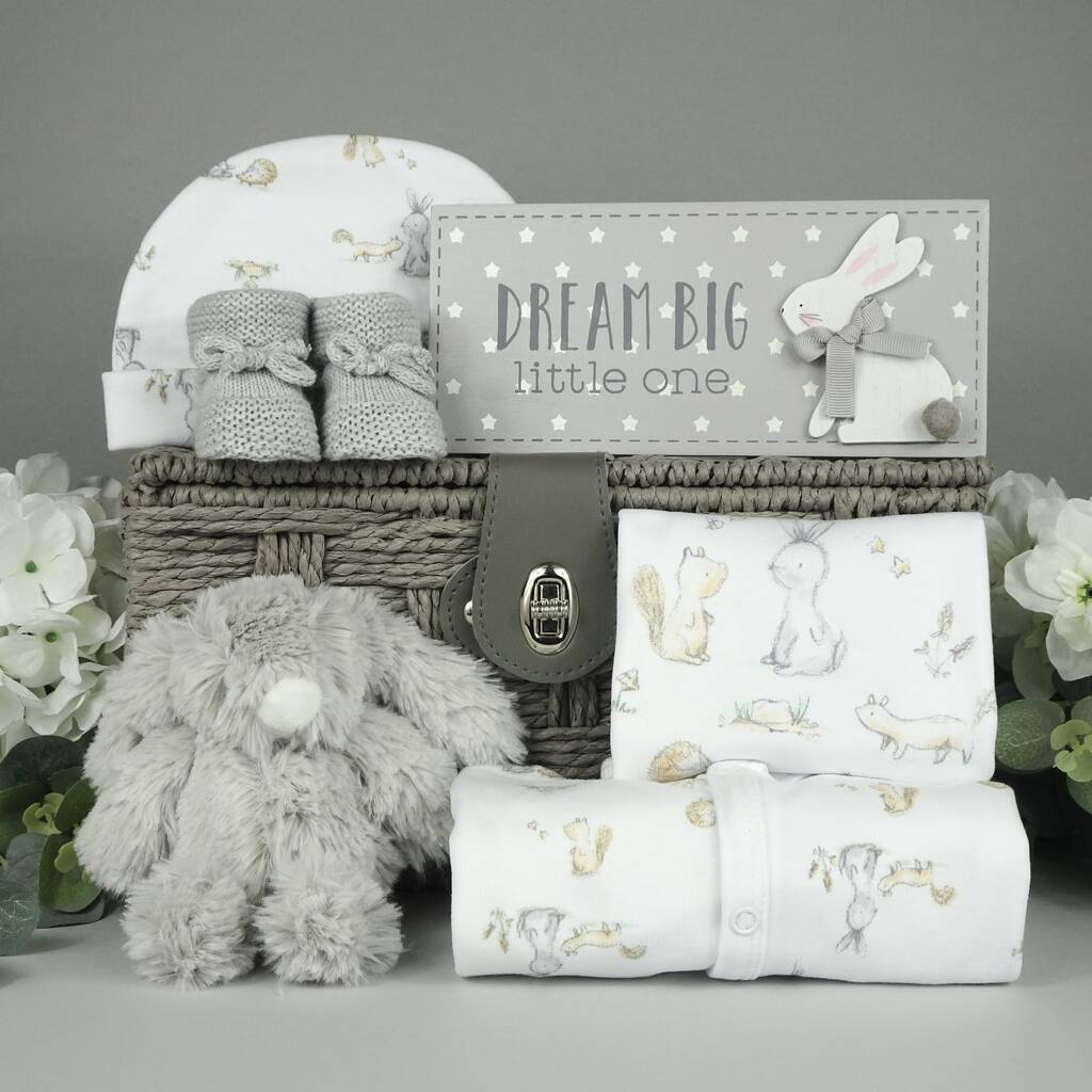 Little Bunny And Friends New Baby Gift Hamper, 1 of 6