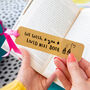 'We Wish You Lived Next Door' Gold Bookmark, thumbnail 1 of 12