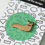 Slug Enamel Pin Badge, thumbnail 7 of 10