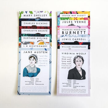 Postcard Set With Authors Of Classic Literature, 3 of 4