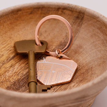 Personalised Street Map Hexagon Keyring, 7 of 12