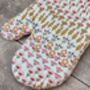 Flower Patterned Single Oven Glove, thumbnail 2 of 3