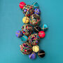 Handmade Fabric Indera Bauble, thumbnail 7 of 8