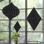 Black Honeycomb Paper Hanging Decorations, thumbnail 1 of 4