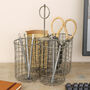 Industrial Style Home Office Desk Tidy, thumbnail 1 of 7
