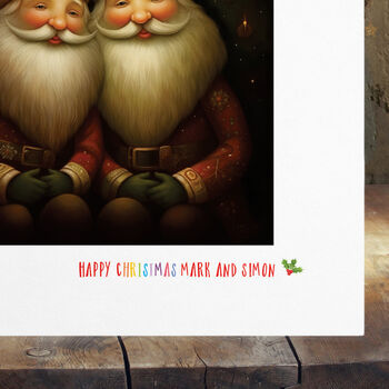 Gay Pride Christmas Card, Santa Claus Lgbtq+, 3 of 3