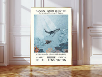 Set Of Two Natural History Museum Ocean Art Prints, 4 of 4