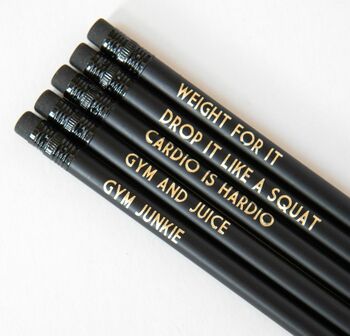 Gym Lover Pencil Set: Cardio Is Hardio, 6 of 7