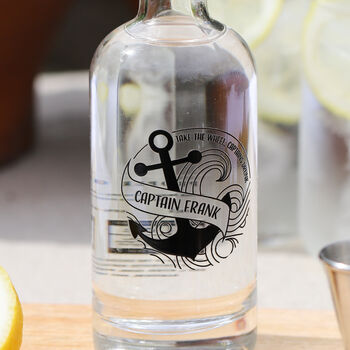 Personalised Captain Anchor 250ml Gin Bottle, 2 of 8