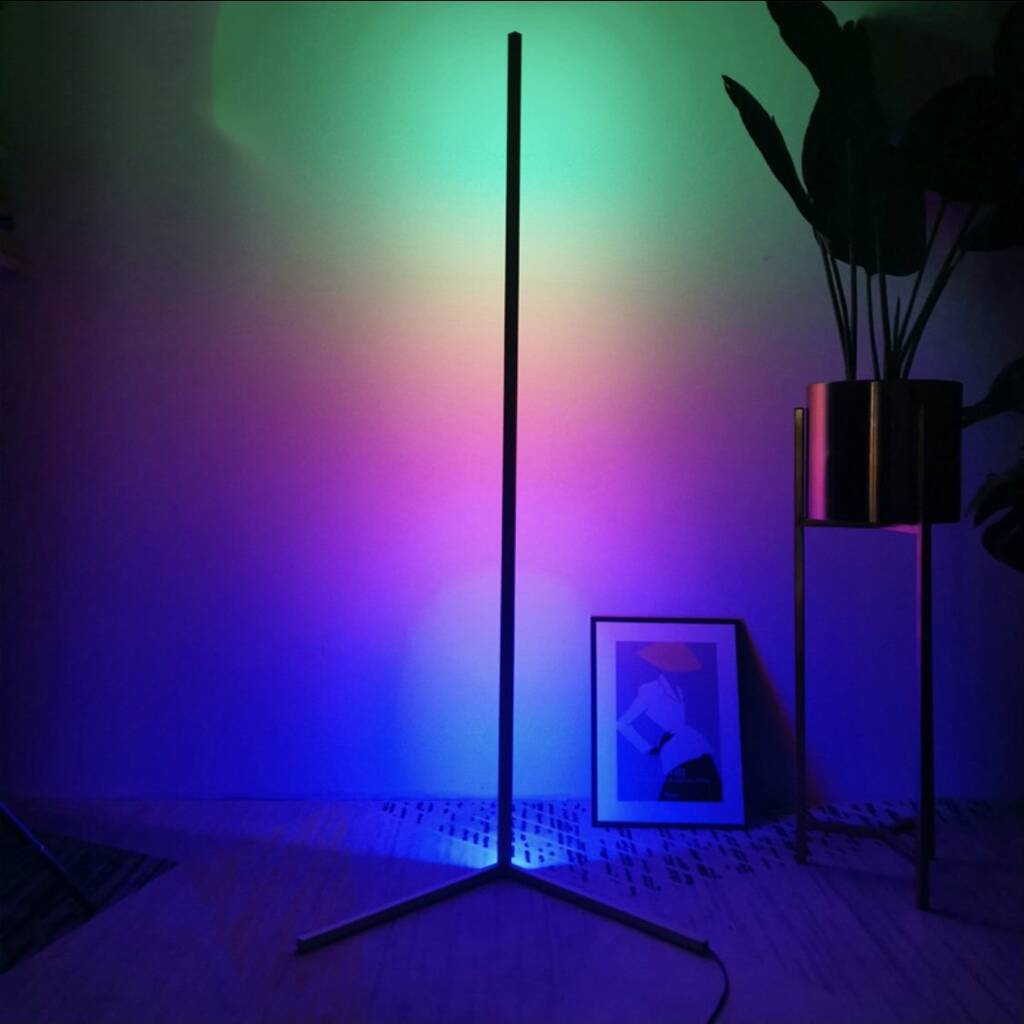 Minimal Rgb Led Corner Lamp By Marvellous Neon