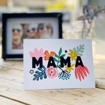 Vibrant Floral Mama Card, 2 of 3