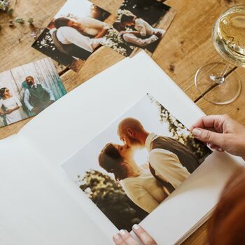 Personalised Wedding Photo Album. Modern Text Design, 8 of 11