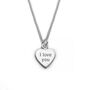 I Love You Personalised Sterling Silver Jewellery, thumbnail 2 of 6