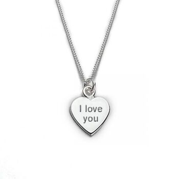 I Love You Personalised Sterling Silver Jewellery, 2 of 6
