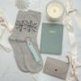 Christmas Gift For Her – Luxury Green Set With Notebook, Purse, Keyring And Festive Socks, thumbnail 7 of 11