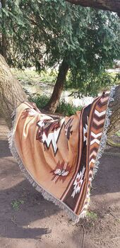 Aztec Style Brown Blanket And Furniture Throw, 3 of 8