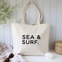 Sea And Surf Large Holiday Tote Bag, thumbnail 1 of 4