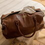 Personalised Weekend Vegan Leather Holdall Bag, thumbnail 1 of 5