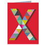 Mini X Alphabet Card, thumbnail 2 of 5