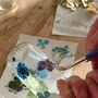 Pressed Flowers And Gold Leaf Glass Bottles Kit, thumbnail 7 of 7
