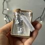 Miniature Bottle Of Silver Snowflakes Christmas Keepsake, thumbnail 9 of 10