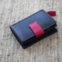 Personalised Small Black Muticolour Leather Purse, thumbnail 3 of 12