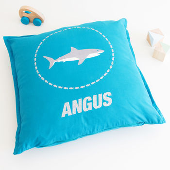 Personalised Glitter Shark Cushion, 3 of 3