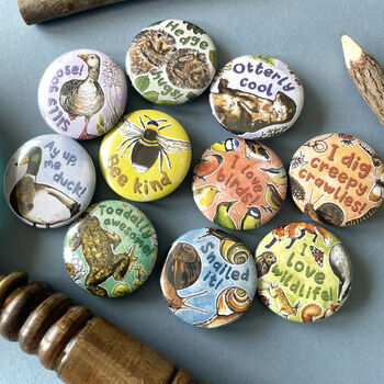 Wildlife Badge Set Of 10, 8 of 10