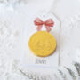 Christmas Bow Personalised Chocolate Gift Tag, thumbnail 1 of 2