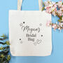 Personalised Bridal Bag | Wedding Day Tote Bag, thumbnail 4 of 6