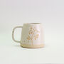 Sweet Pea Flower Ceramic Mug, thumbnail 4 of 4