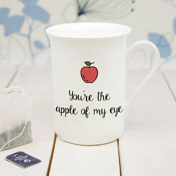 Personalised Romantic Pun Bone China Mug, 9 of 12