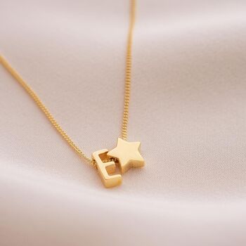 Sterling Silver Slide On Initial And Charm Necklace, 3 of 12