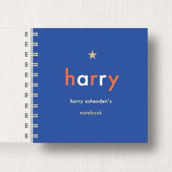 Personalised Kid's Name Small Notebook, 7 of 9