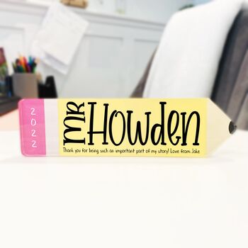 Personalised Teacher Standing Acrylic Pencil, 2 of 2