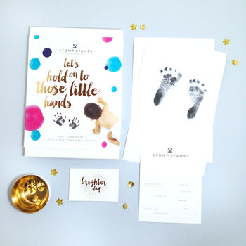 Baby Shower Inkless Handprint Footprint Kit, 3 of 6