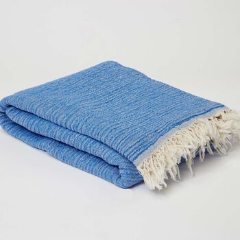 Beige Cotton Muslin Towel, 4 of 6
