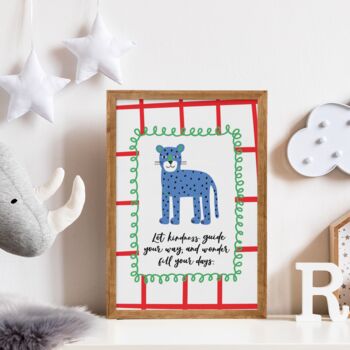 Let Kindness Guide Your Way Nursery Print, 2 of 7