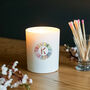 Personalised Thank You Teacher Initial Glass Candle, thumbnail 2 of 3