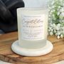 Engagement Gift Personalised Couple's Engagement Candle, thumbnail 1 of 5