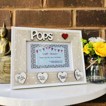 Personalised Pops Photo Frame Father's Day Gift, 3 of 9