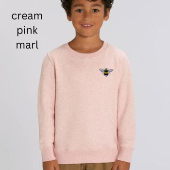 Childrens Organic Cotton Bee Sweatshirt, 4 of 12
